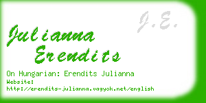 julianna erendits business card